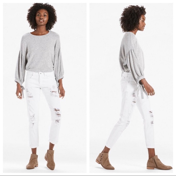 Lucky Brand Denim - Lucky Brand Sienna Slim Boyfriend Jeans White 8/29